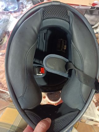 Casco NZI negro-naranja talla S