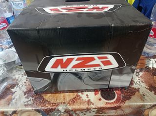 Casco NZI negro-naranja talla S