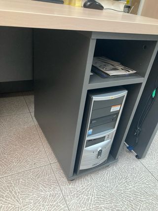 Escritorio haya-gris antracita