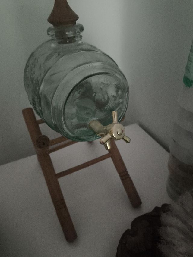 Barril Vino Cristal Decorativo.