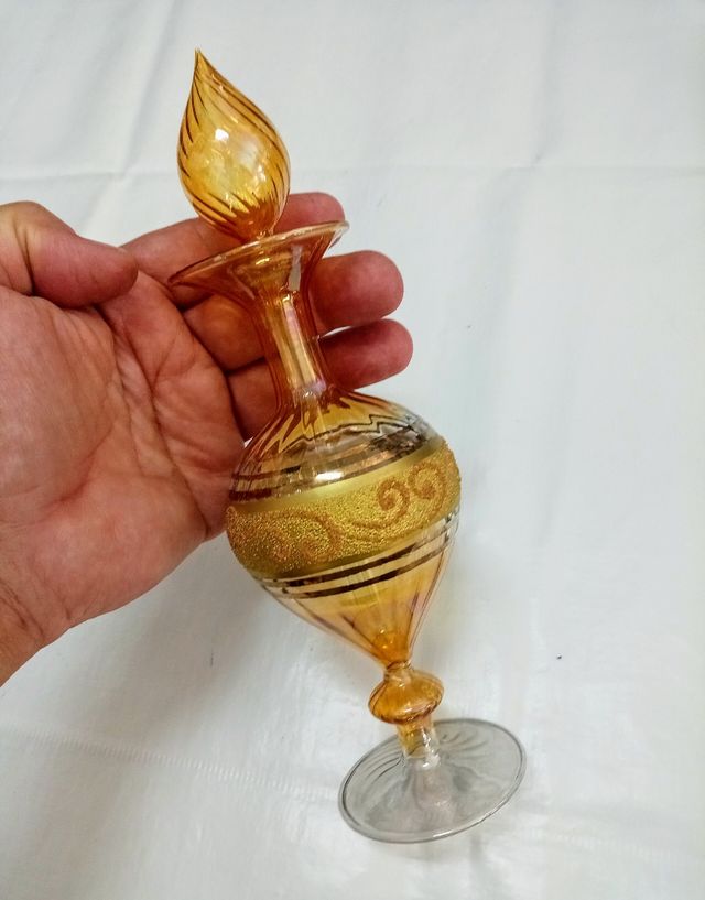 Bottiglia da profumo in vetro di Murano soffiato