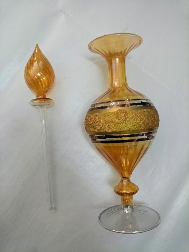 Bottiglia da profumo in vetro di Murano soffiato