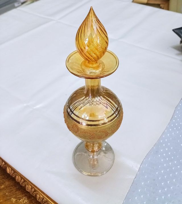 Bottiglia da profumo in vetro di Murano soffiato