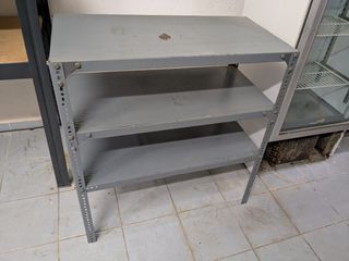 Estantería metálica gris - 3 baldas