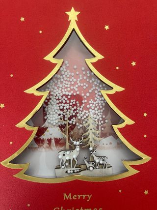 Scatola auguri Natale 3D