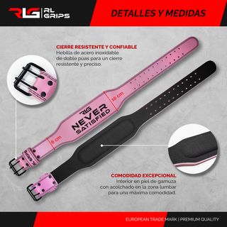 Cinturón Levantamiento Pesas de Piel para Gimnasio