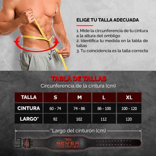 Cinturón Levantamiento Pesas de Piel para Gimnasio