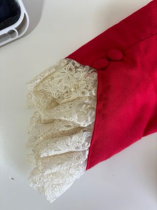 Corpiño rojo fallera niña