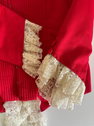 Corpiño rojo fallera niña