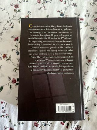 Libro Harry Potter y el cáliz del fuego