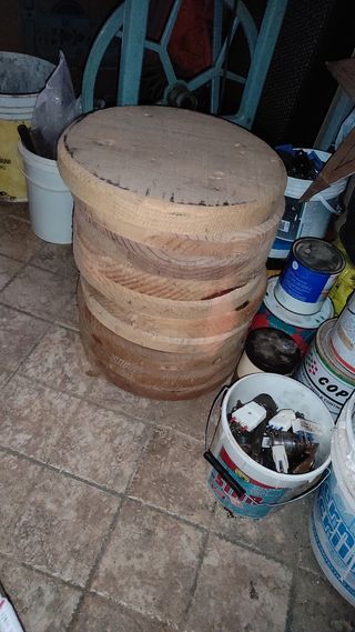 Dischi legno sgabelli