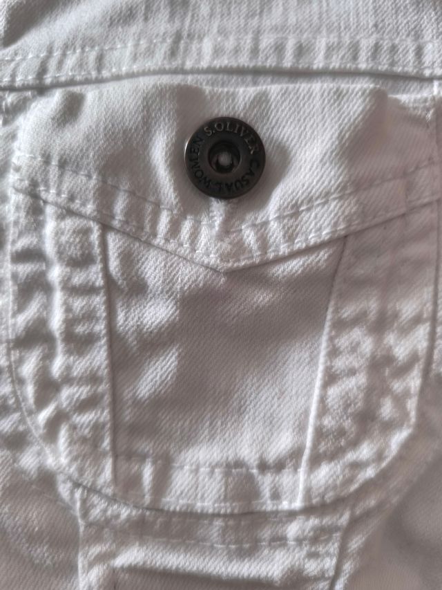 Chaqueta vaquera S.Oliver blanca talla S