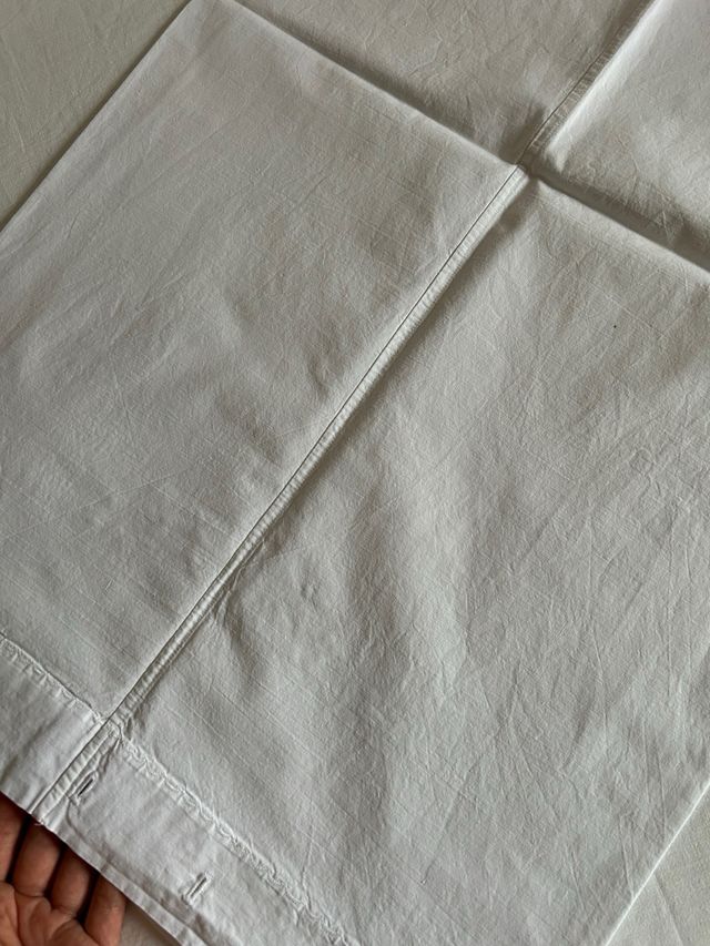 Splendida coppia di federe vintage 100% cotone 