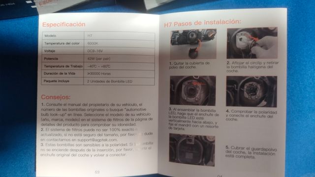 Bombillas LED H7 - 2 unidades