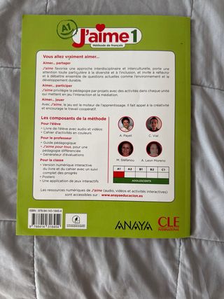 Libro Frances 1 ESO J’aime