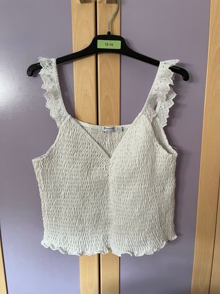 Top blanco mujer 