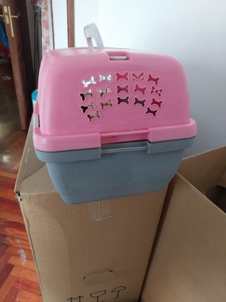 Transportín Mascotas Rosa
