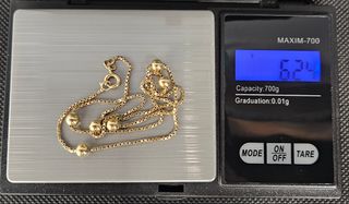 Cadena Gargantilla de Oro 18K, Veneciana, 6,24gr