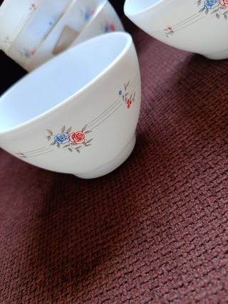 6 Tazones Arcopal Vintage,nuevos