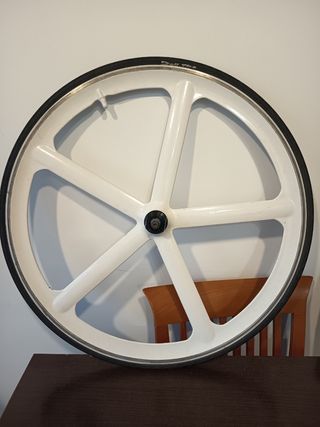 Llanta Delantera 5 aspas Santafixie Blanca 700c