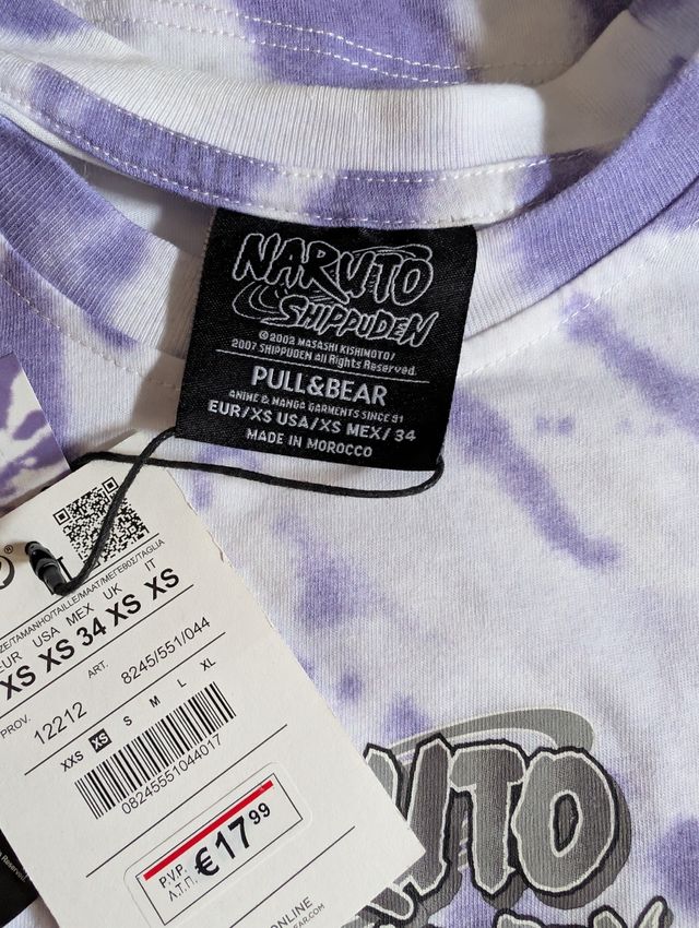 Camiseta Naruto Tie-Dye