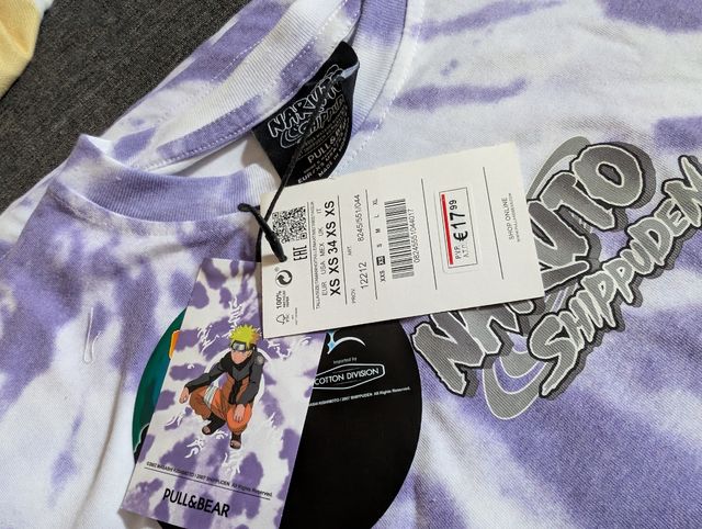 Camiseta Naruto Tie-Dye