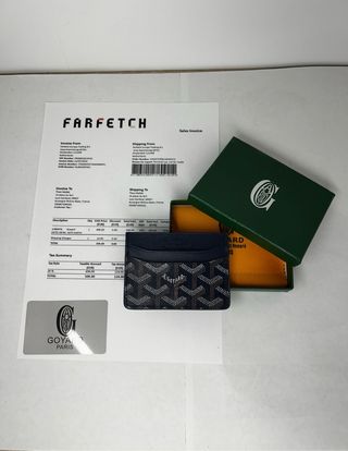 Portacarte Goyard Paris Blu