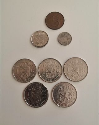 8 Monedas holandesas antiguas