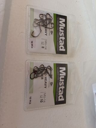 Anzuelos Mustad MU-14 Pesca X2 paquetes