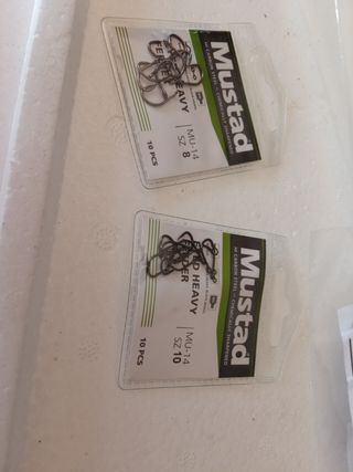 Anzuelos Mustad MU-14 Pesca X2 paquetes