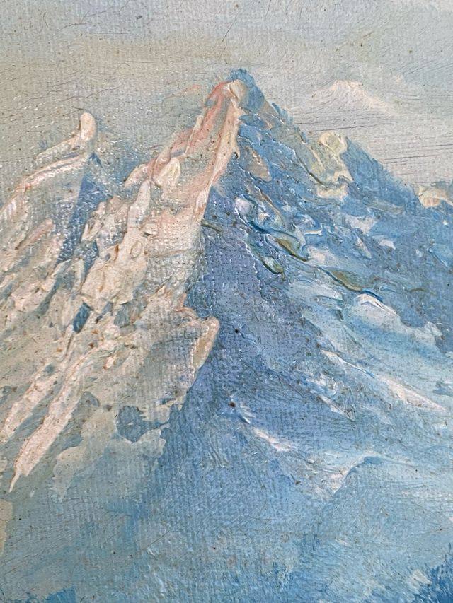 CUADRO AL ÓLEO SOBRE LIENZO PAISAJE FIRMADO