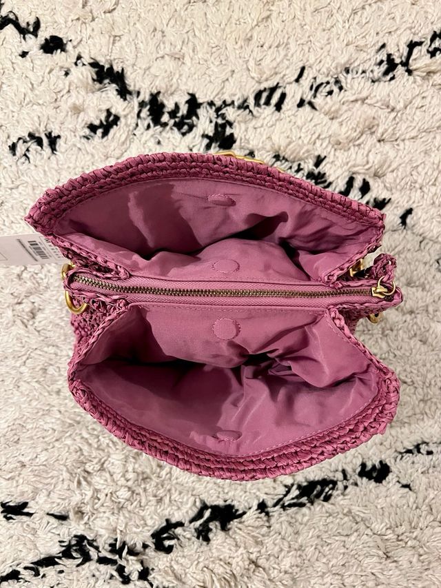 Bolso Zara cadena rosa