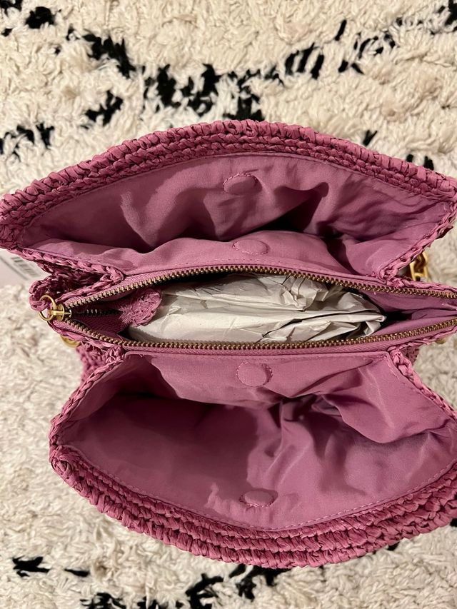 Bolso Zara cadena rosa