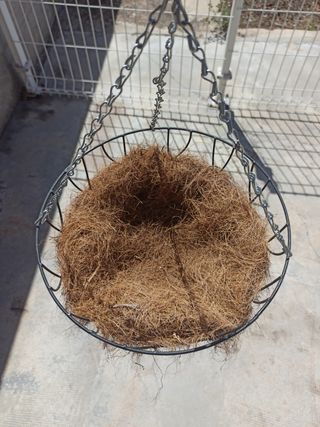 2 maceteros colgantes - Negro y marrón