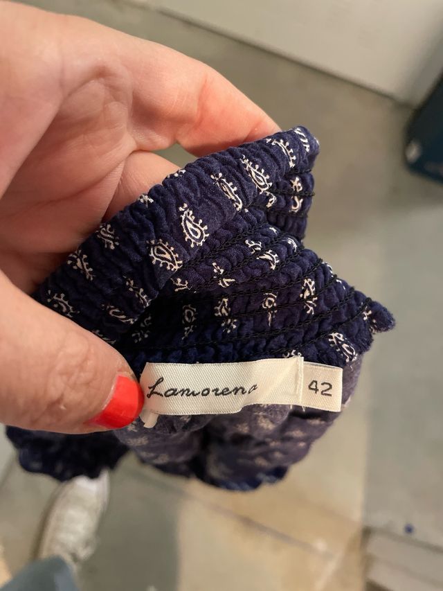 Falda boho azul - Talla XL