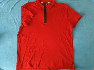 Polo Tommy Hilfiger rojo granate