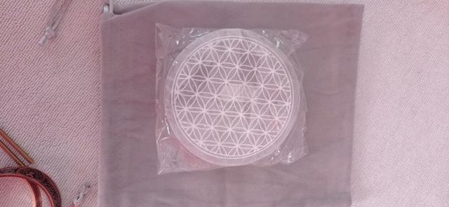 Selenita: Flor y Árbol de la Vida auténtica