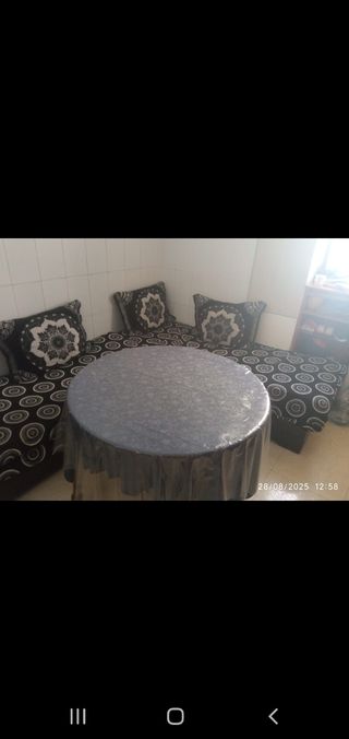 Sofá 2 plazas - Negro y blanco