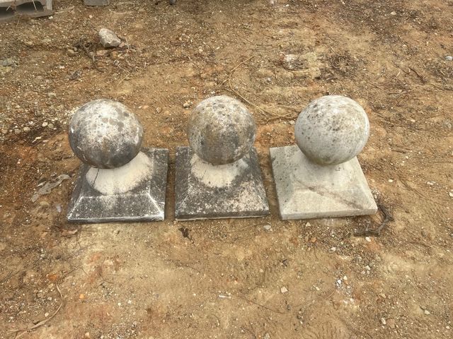 3 Bolas piedra decorativas
