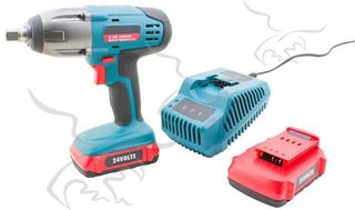 Pistola de impacto con 2 baterías de Litio. 24 v