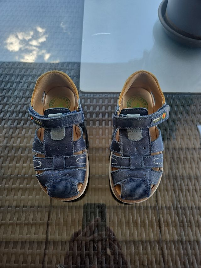 Sandalias Pablosky niño azul, talla 31.