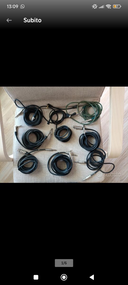 Cavi Jack - 9 Cavi per Strumenti Musicali