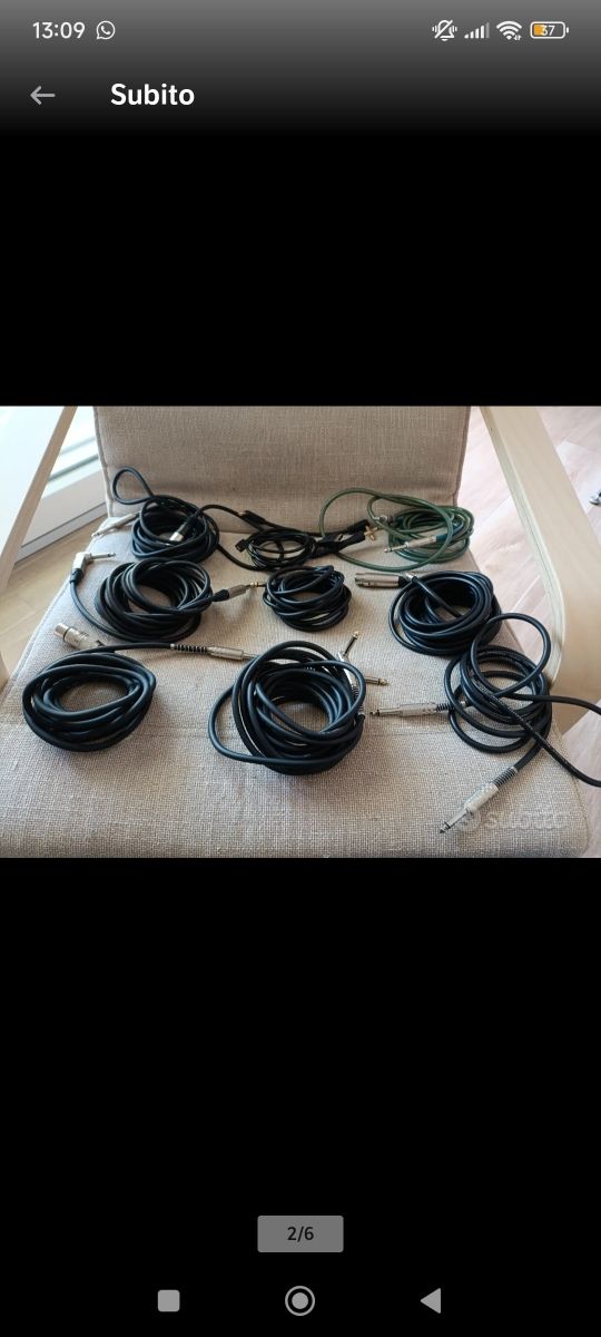 Cavi Jack - 9 Cavi per Strumenti Musicali