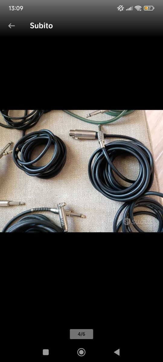 Cavi Jack - 9 Cavi per Strumenti Musicali