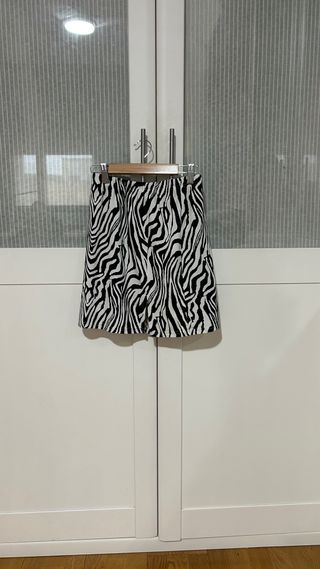 Falda cebra - Mini Falda algodón