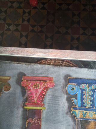 Arazzo reversibile con colonne