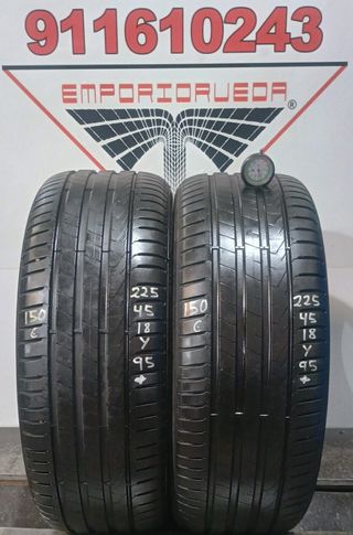 225 45 18 Y PIRELLI RUEDA AL 90% VIDA UTIL