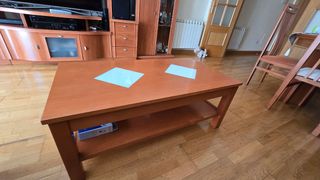 Muebles salón: mueble TV,mesa central mas 6 sillas