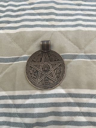 Medallón plata - Mano Fátima