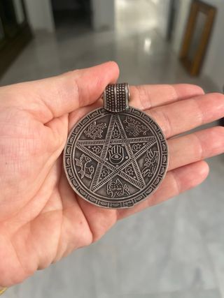Medallón plata - Mano Fátima